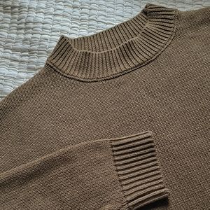 Oak + Fort knit mock neck sweater
